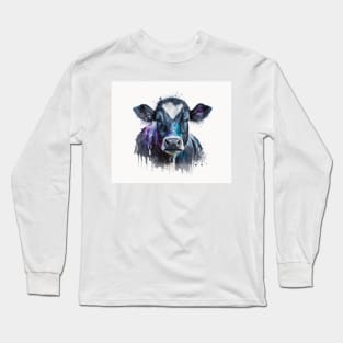 Cow Watercolour Painting Long Sleeve T-Shirt